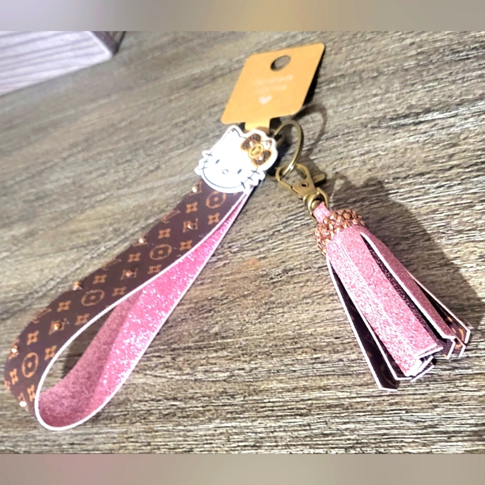 Hello Kitty Designer Inspired Key Fob Wristlet 🎉2/$30🎉 - Picture 2 of 6
